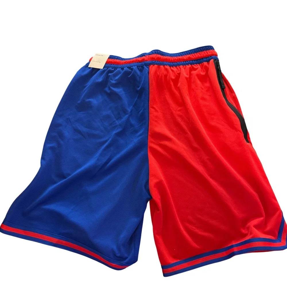 Nike Force Split DNA Performance Basketball Shorts Royal Red DR9365-495 Mens L